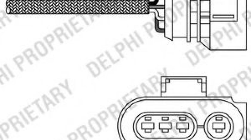 Sonda Lambda VW PASSAT Variant (3A5, 35I) (1988 - 1997) DELPHI ES20256-12B1 piesa NOUA