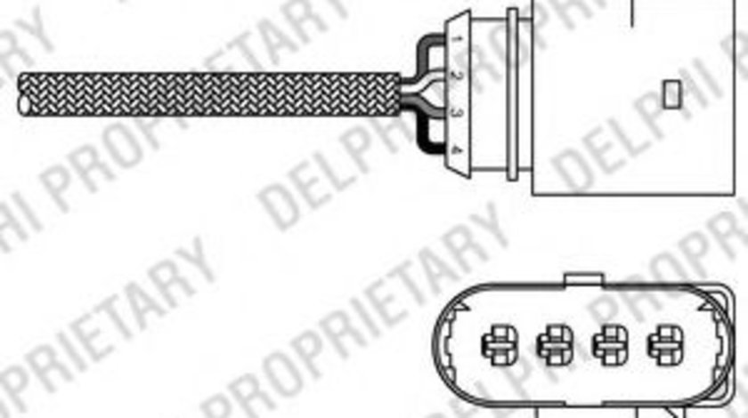 Sonda Lambda VW POLO Variant (6KV5) (1997 - 2001) DELPHI ES20286-12B1 piesa NOUA