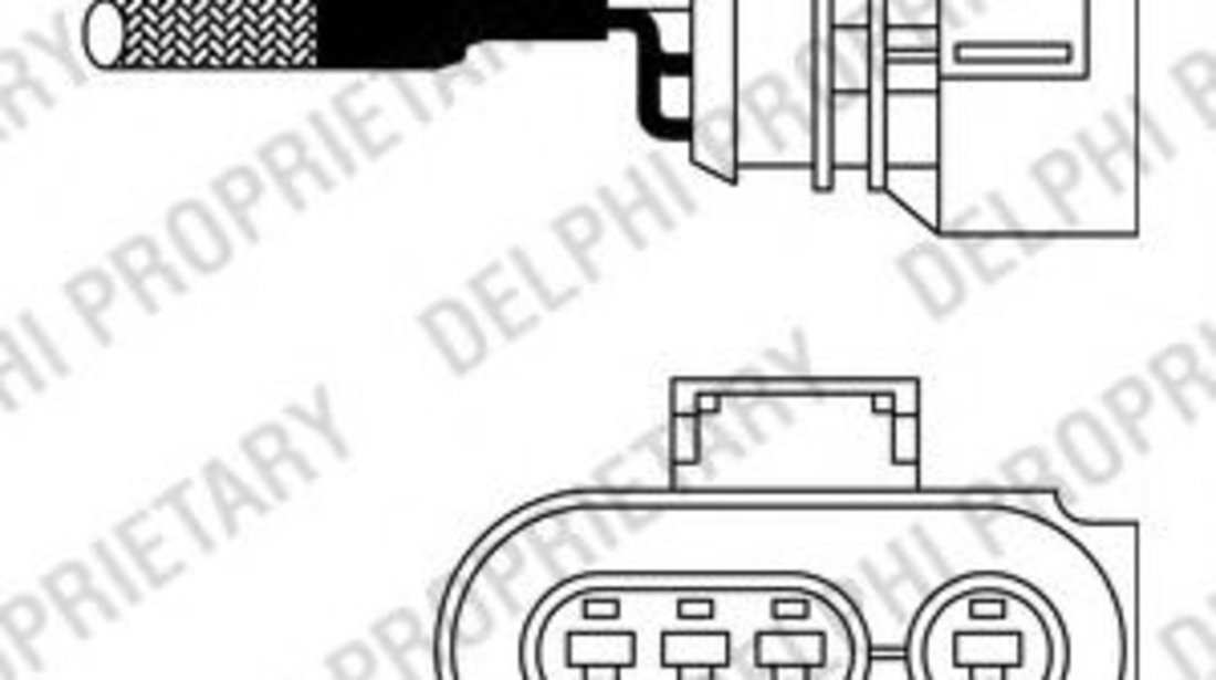 Sonda Lambda VW SHARAN (7M8, 7M9, 7M6) (1995 - 2010) DELPHI ES10568-12B1 piesa NOUA