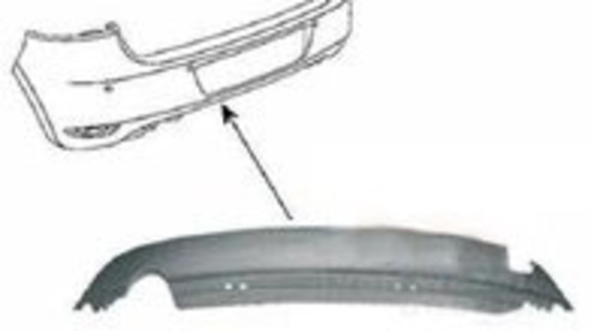 Spoiler bara spate Volkswagen Golf VI 10.2008 – 10.2012 Nou 5K6807521R9B9