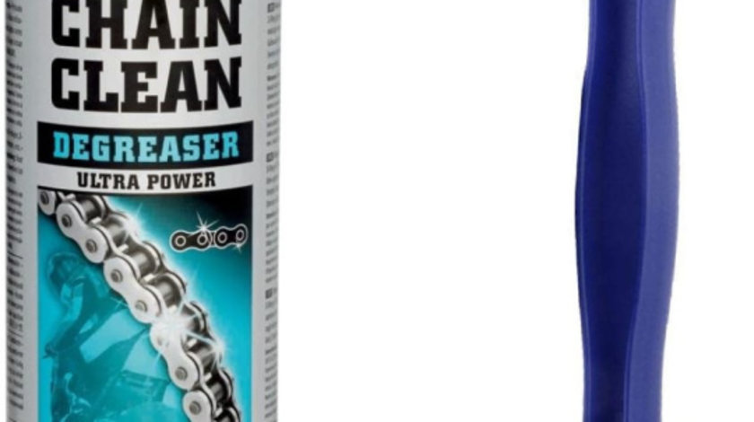 Spray Degresant Lant Moto Motorex Chain Clean Degreaser 500ML MO 160953 + Perie Curatat Lant Moto Gxm Albastru J6051370050