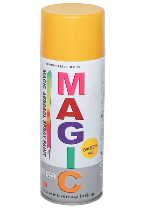 Spray Vopsea Magic Galben 440 400ML