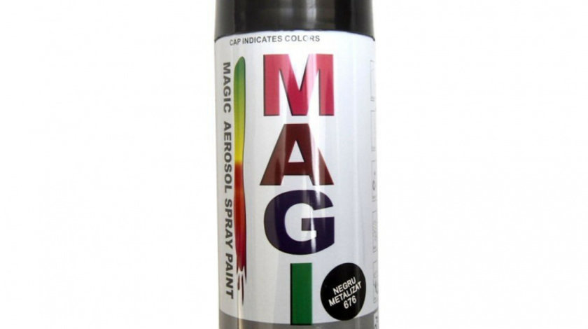 Spray Vopsea Magic Negru Metalizat 676 400ML