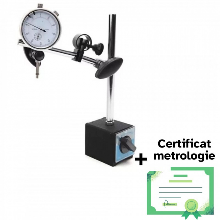 ST1080-MET Trusa cu ceas comparator si suport magnetic cu metrologie, SelTech