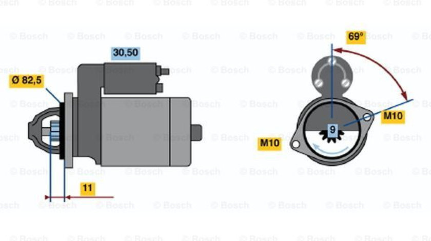 Starter (0001108123 BOSCH) CHRYSLER