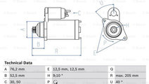 Starter (0986020290 BOSCH) AUDI,SEAT,SKODA,SKODA (...