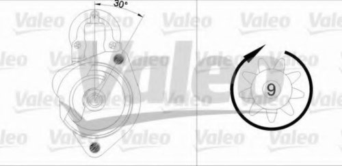 Starter AUDI A4 (8E2, B6) (2000 - 2004) VALEO 455680 piesa NOUA