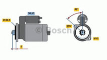 Starter AUDI A6 (4B2, C5) (1997 - 2005) BOSCH 0 98...