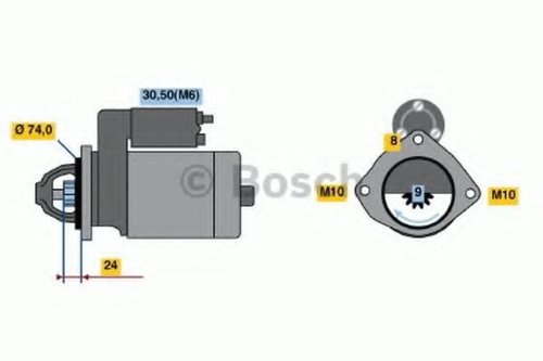 Starter BMW Seria 3 Cupe (E92) (2006 - 2013) BOSCH 0 986 021 230 piesa NOUA