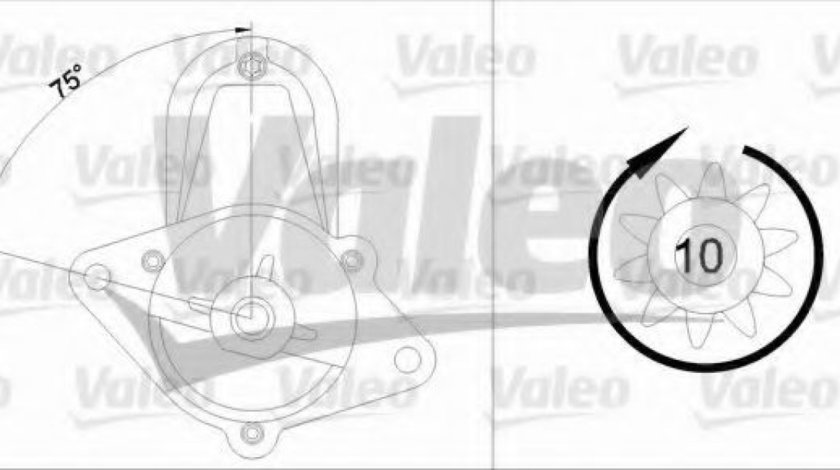 Starter CHEVROLET CRUZE Station Wagon (J308) (2012 - 2016) VALEO 458228 piesa NOUA