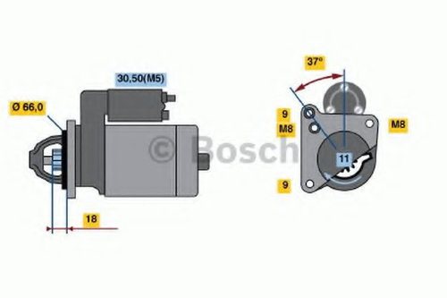 Starter CITROEN C3 II (2009 - 2016) BOSCH 0 986 021 651 piesa NOUA