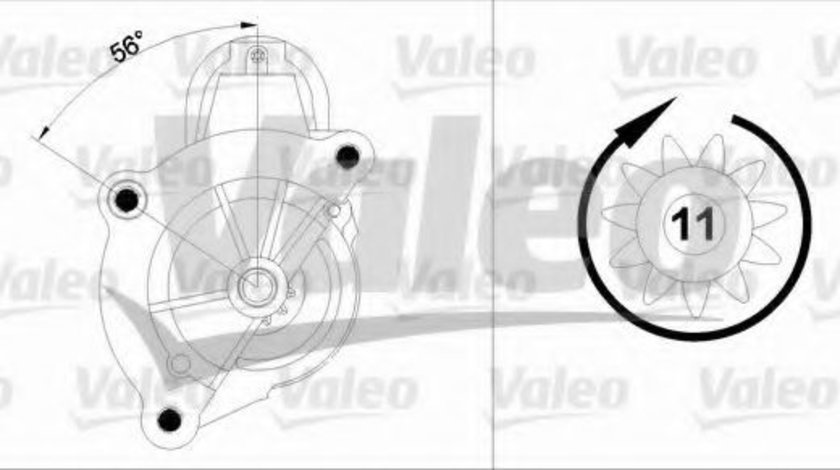 Starter CITROEN C4 Grand Picasso I (UA) (2006 - 2016) VALEO 458180 piesa NOUA