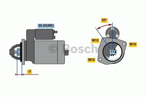 Starter CITROEN C4 Grand Picasso II (2013 - 2016) BOSCH 0 986 023 850 piesa NOUA