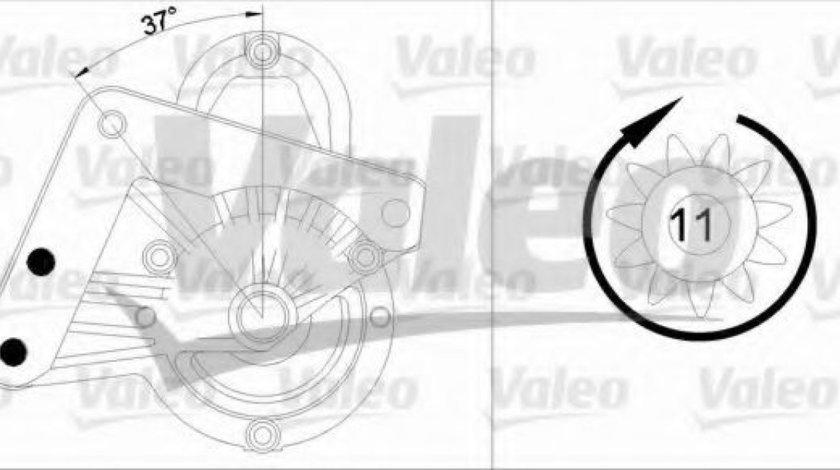 Starter CITROEN C5 III Break (TD) (2008 - 2016) VALEO 455982 piesa NOUA