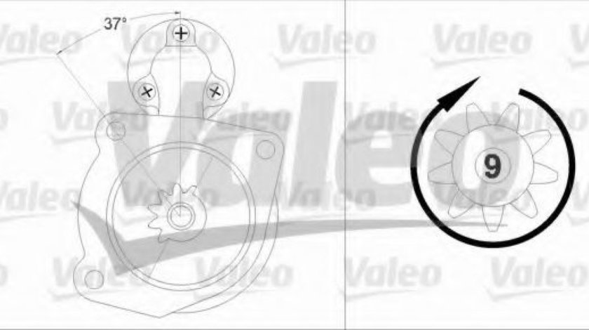 Starter FIAT IDEA (350) (2003 - 2016) VALEO 458212 piesa NOUA