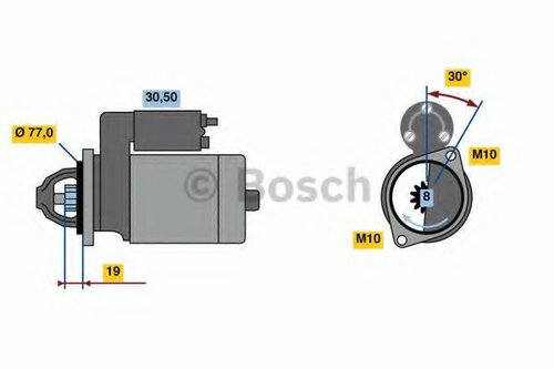 Starter HYUNDAI i30 Cupe (2013 - 2016) BOSCH 0 986 023 600 piesa NOUA