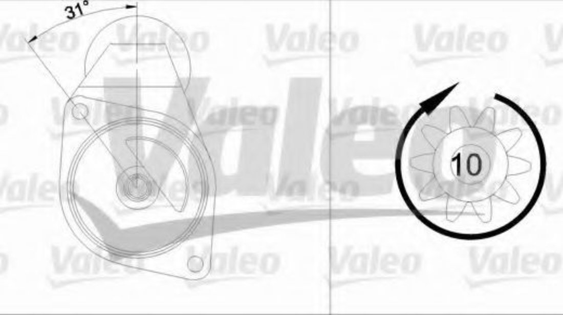 Starter MERCEDES A-CLASS (W169) (2004 - 2012) VALEO 455949 piesa NOUA