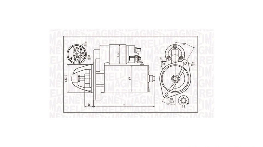 Starter Mercedes C-CLASS Sportscoupe (CL203) 2001-2011 #2 0001109250