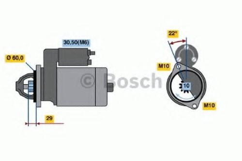 Starter MERCEDES CLS (C219) (2004 - 2011) BOSCH 0 986 021 320 piesa NOUA