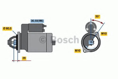 Starter MERCEDES E-CLASS Cupe (C207) (2009 - 2016) BOSCH 0 986 021 330 piesa NOUA