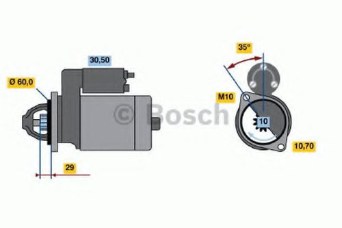 Starter MERCEDES M-CLASS (W163) (1998 - 2005) BOSCH 0 986 019 500 piesa NOUA