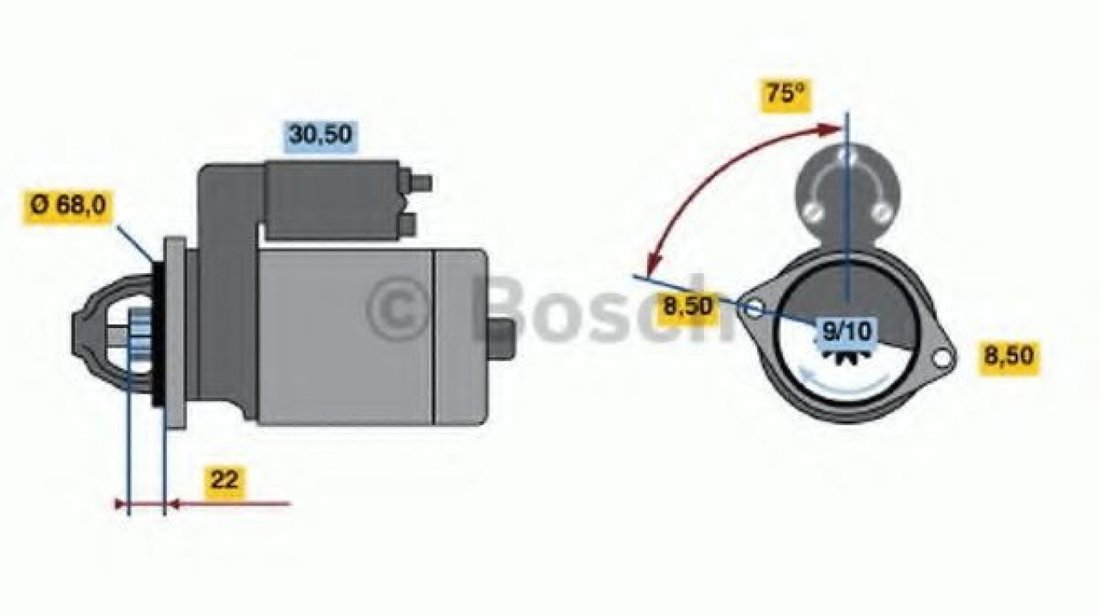 Starter OPEL ASTRA G Limuzina (F69) (1998 - 2009) BOSCH 0 986 017 120 piesa NOUA