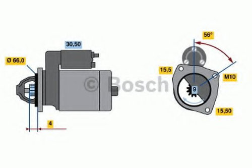 Starter RENAULT AVANTIME (DE0_) (2001 - 2003) BOSCH 0 986 018 860 piesa NOUA