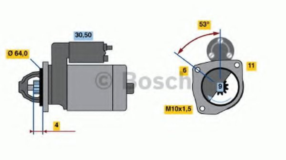 Starter RENAULT CLIO III (BR0/1, CR0/1) (2005 - 2012) BOSCH 0 986 017 840 piesa NOUA