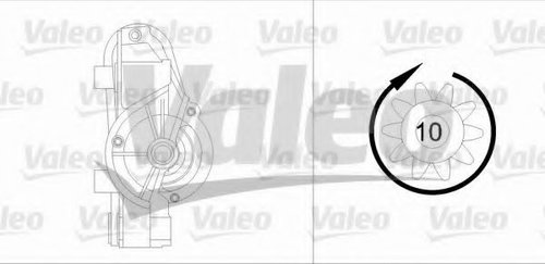 Starter RENAULT LAGUNA II Grandtour (KG0/1) (2001 - 2016) VALEO 455956 piesa NOUA