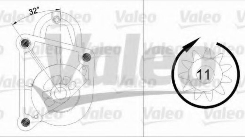 Starter RENAULT TRAFIC I caroserie (TXX) (1989 - 2001) VALEO 455936 piesa NOUA