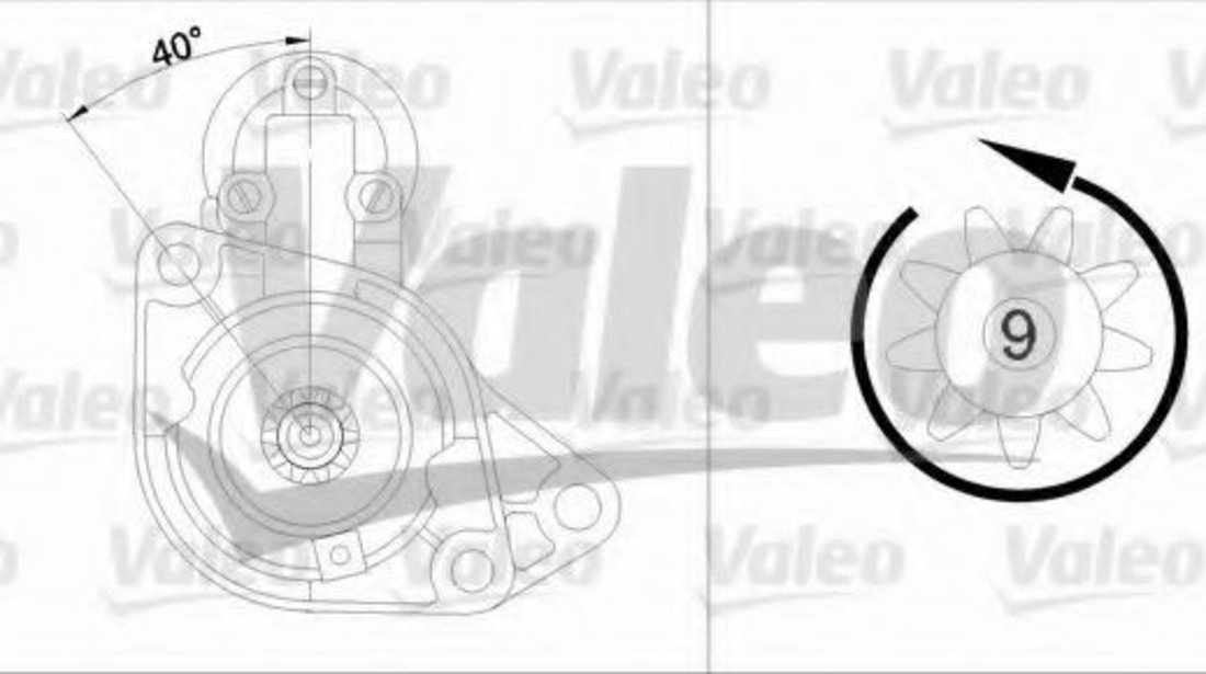 Starter SEAT CORDOBA Vario (6K5) (1996 - 1999) VALEO 455548 piesa NOUA