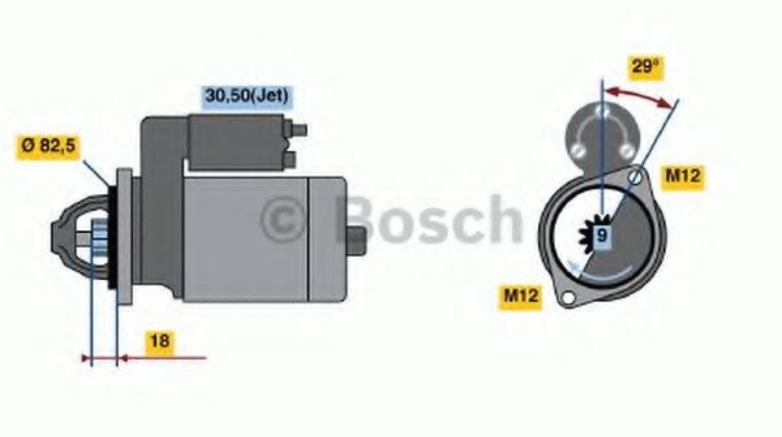 Starter SEAT EXEO ST (3R5) (2009 - 2016) BOSCH 0 986 021 610 piesa NOUA