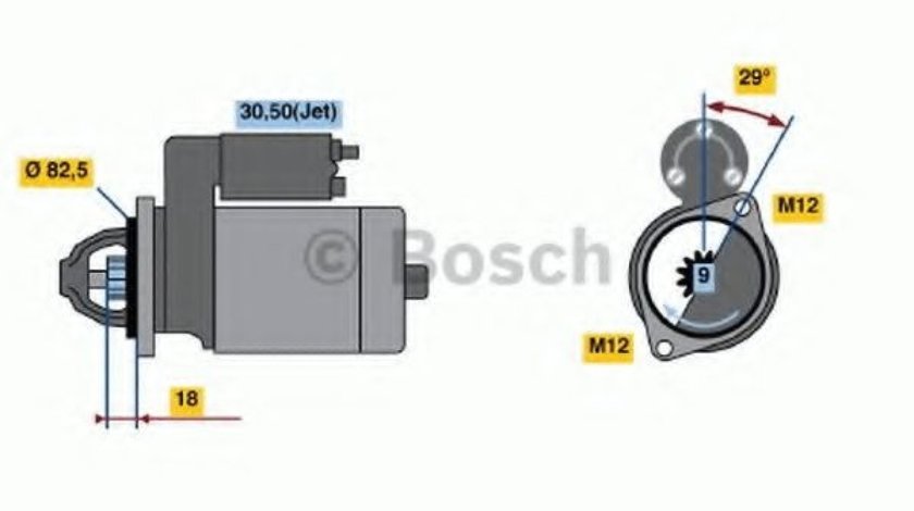 Starter SEAT EXEO ST (3R5) (2009 - 2016) BOSCH 0 986 021 610 piesa NOUA