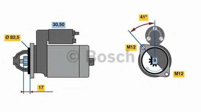 Starter SEAT EXEO ST (3R5) (2009 - 2016) BOSCH 0 986 021 210 piesa NOUA