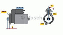 Starter SEAT EXEO ST (3R5) (2009 - 2016) BOSCH 0 9...