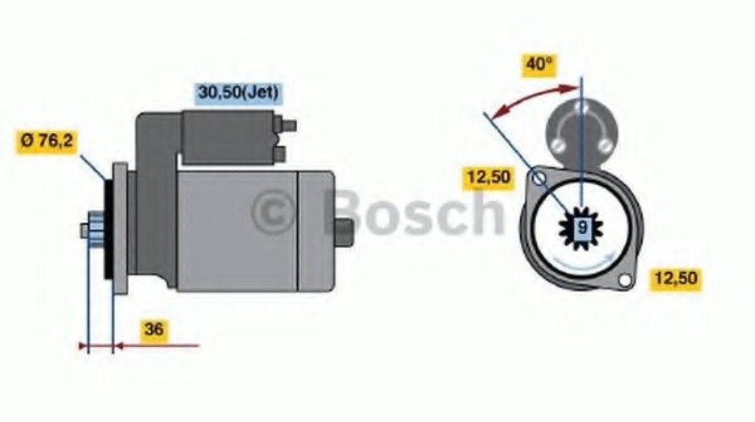 Starter SEAT IBIZA III (6K1) (1999 - 2002) BOSCH 0 986 017 830 piesa NOUA