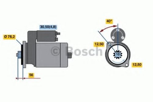 Starter SKODA ROOMSTER (5J) (2006 - 2015) BOSCH 0 986 020 290 piesa NOUA