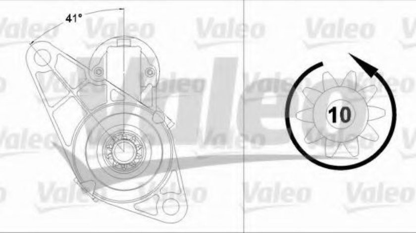 Starter SKODA ROOMSTER Praktik (5J) (2007 - 2015) VALEO 458214 piesa NOUA