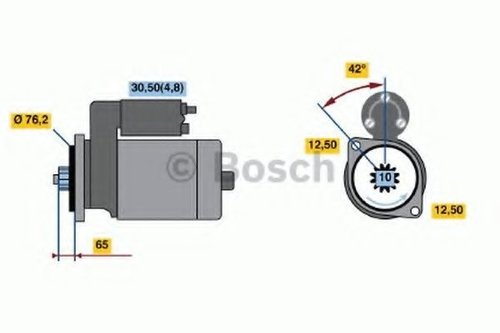 Starter VW GOLF VI Variant (AJ5) (2009 - 2013) BOSCH 0 986 020 230 piesa NOUA