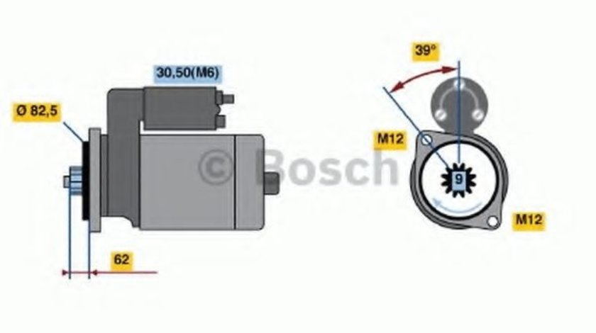 Starter VW TOUAREG (7LA, 7L6, 7L7) (2002 - 2010) BOSCH 0 986 022 460 piesa NOUA