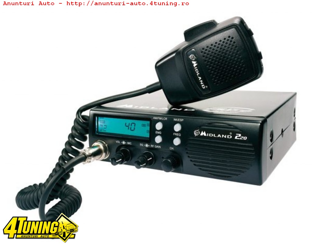 Statie radio CB Midland 220 Cod C860 15 W SI Difuzor Frontal #128152