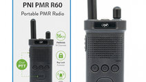 Statie radio portabila PNI PMR R60 446MHz, 0.5W, S...