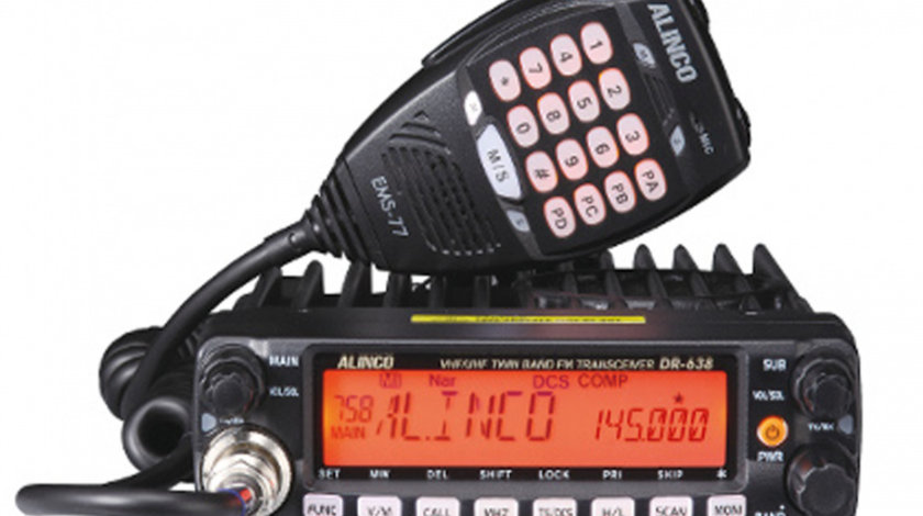 Statie radio VHF/UHF PNI Alinco DR-638HE dual band 144-146MHz/430-440Mhz pentru radioamatori PNI-DR-638HE