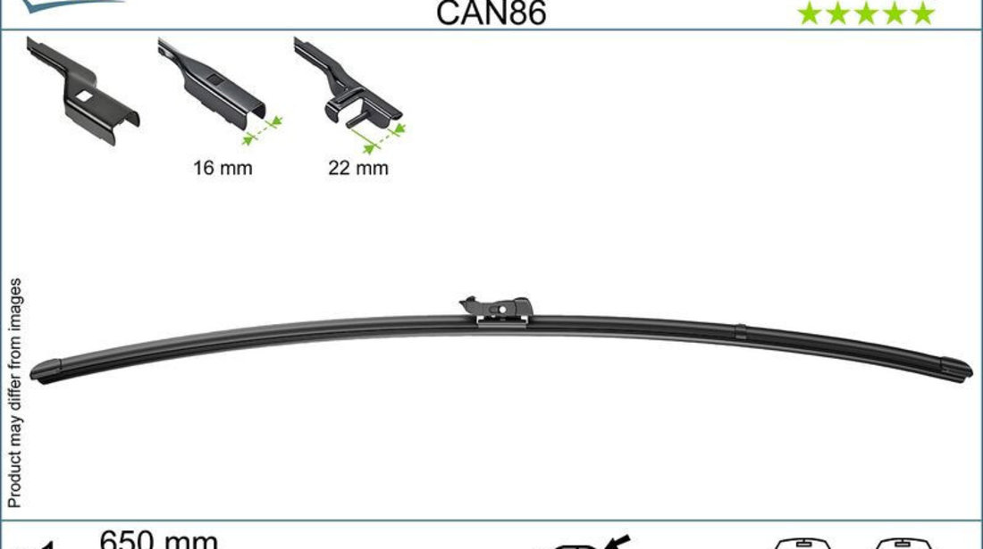 Stergator Parbriz Valeo Canopy 650mm 26&quot; 583986