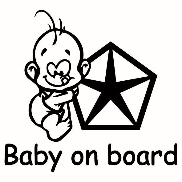 Sticker Baby On Bord Chrysler TCL0109