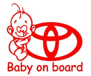 Sticker Baby On Bord Toyota TCL0129