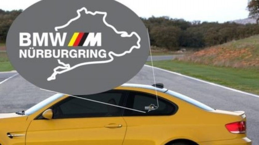 Sticker Geam Bmw M Germany Nurburgring Negru