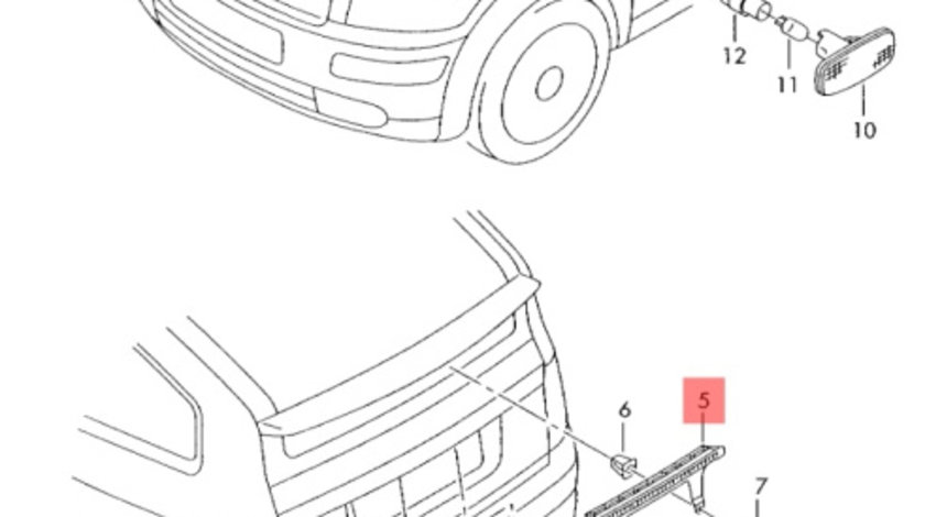 Stop central frana Audi A2 (8Z) 2000 2001 2002 1.4 16V AUA OEM 8Z0945097