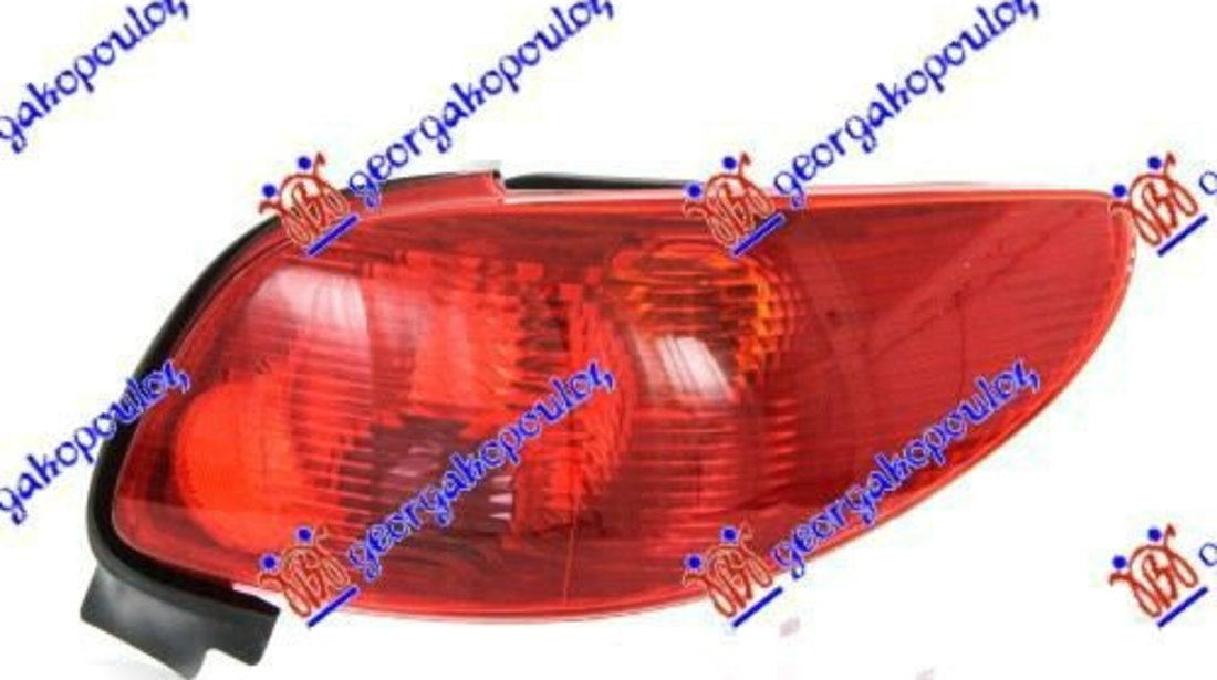 Stop Lampa Spate Dreapta Peugeot 206 An 1998 1999 2000 2001 2002 2003 2004 2005 2006 2007 2008 2009