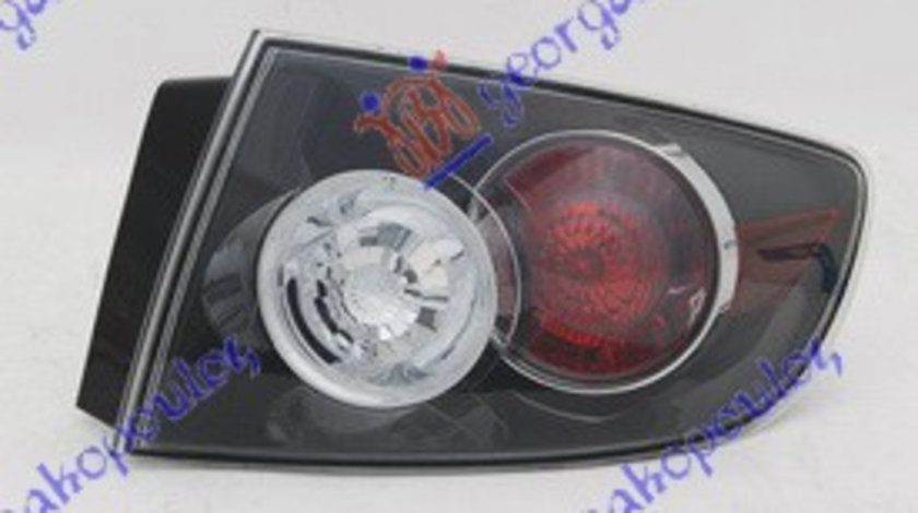 Stop Lampa Spate Exterior Negru Dreapta Mazda 3 2004 2005 2006 2007 2008